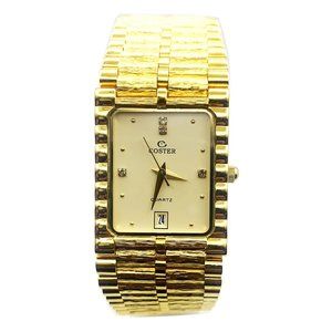 Coster 23Kt Gold Electroplated Swiss Watch